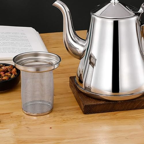 Miniatura 8 de Kichvoe Yerba Mate Cup - Filtro de té de acero inoxidable, tetera de metal, filtro de malla de repuesto, filtro de hojas de té sueltas, cesta más