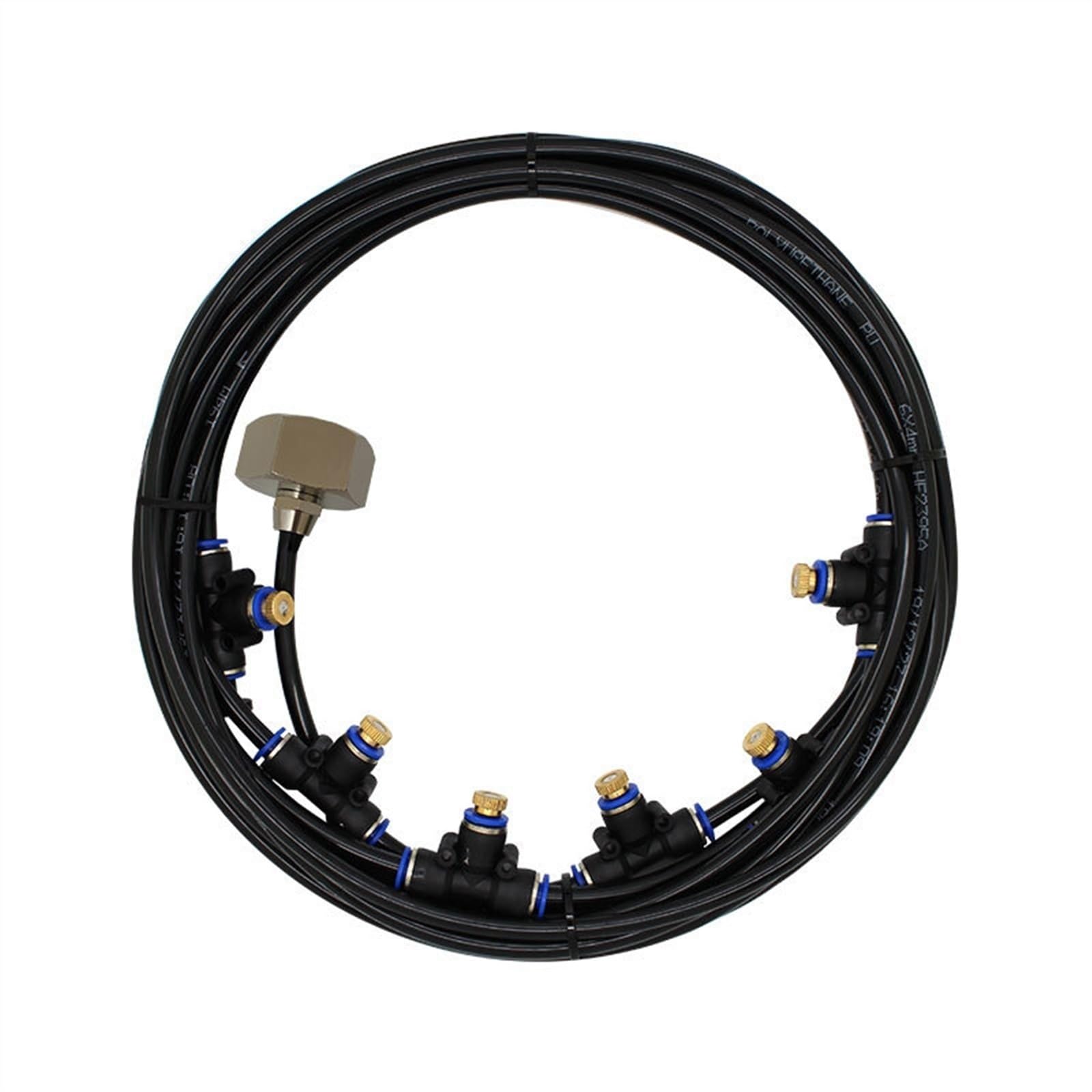 Irrigatori per Patio Esterno - Irrigatori, ugelli in Ottone Irrigatori, Patio Irrigatori, Irrigatori Sistema di Raffreddamento per Patio, Giardino, Serra, terrazza (6/19,6 Piedi)