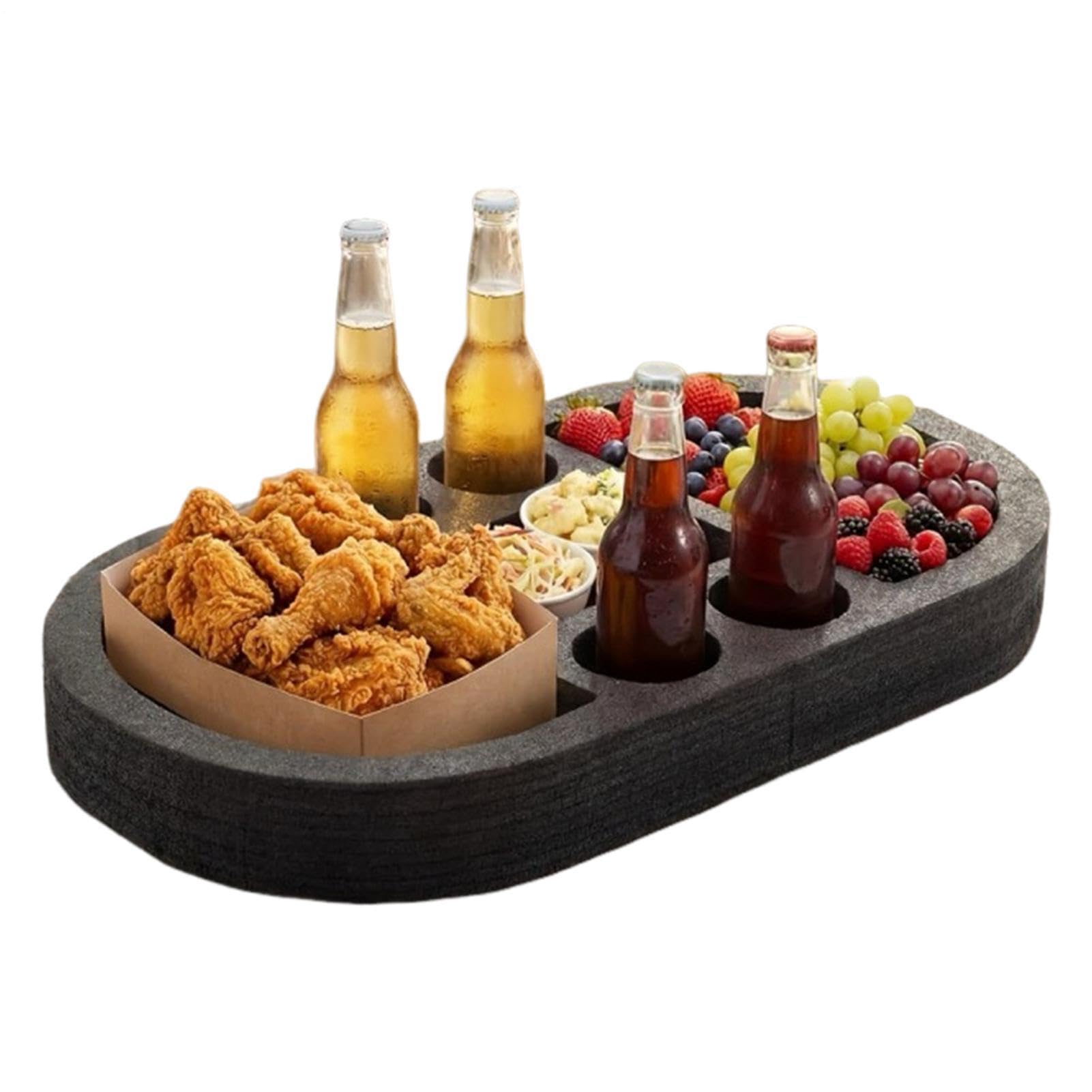 Porte-boisson gonflable de piscine grand plateau étanche anti-renversement pour snack