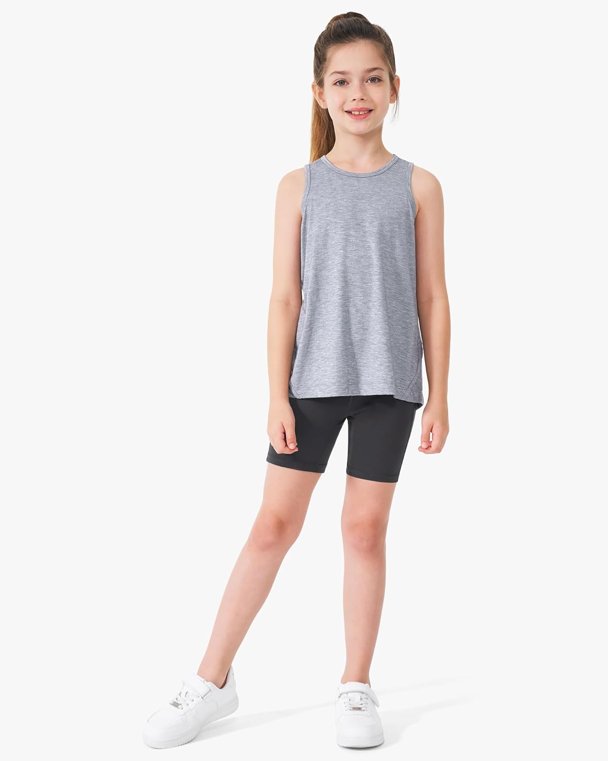 Stelle Girls 3"/4"/8" Bike Volleyball Shorts with Pockets Youth Athletic Yoga Dance Gymnastics Compression - Image 3