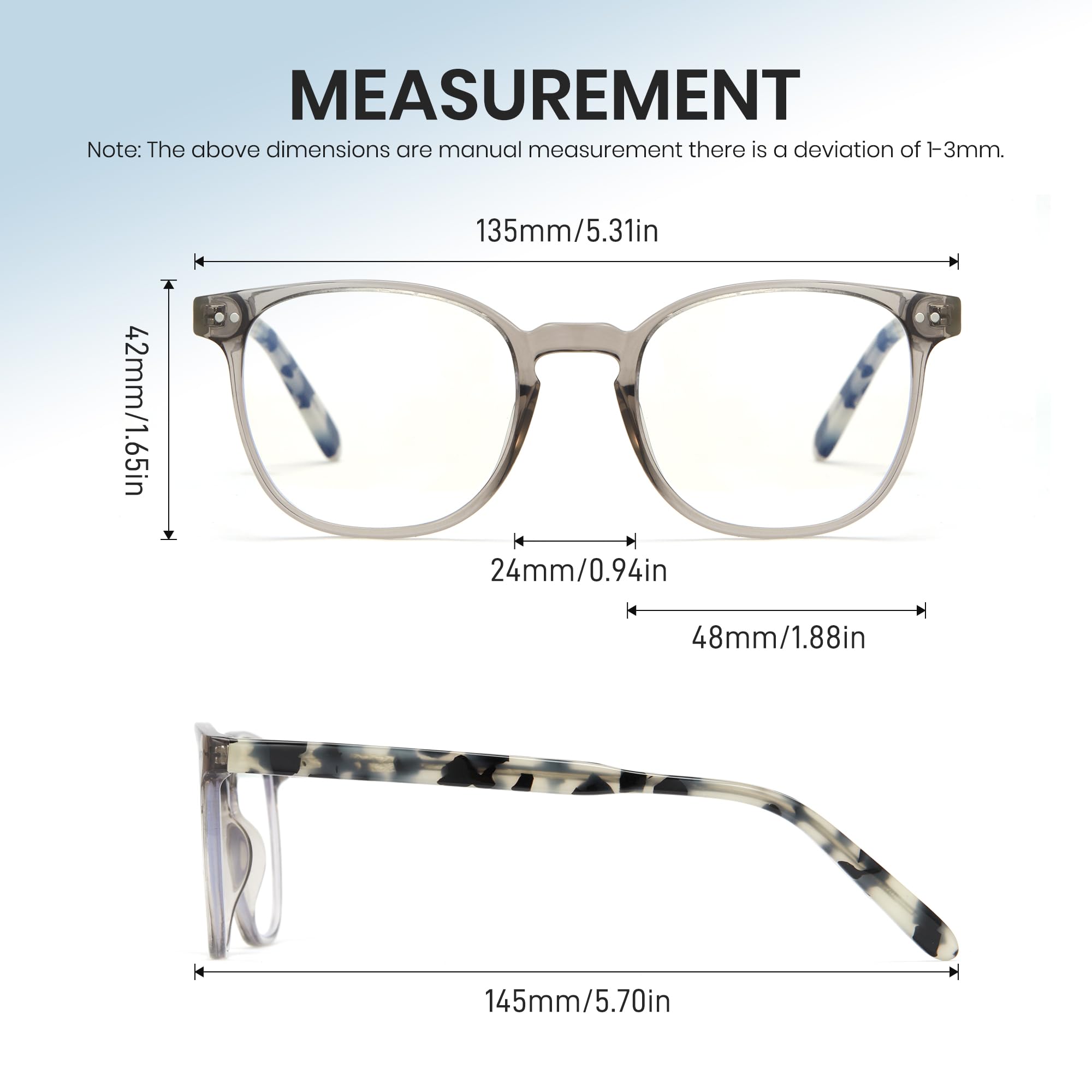 Cyxus Gafas de filtro de luz azul sin fuerza para hombre y mujer, gafas de protección para ordenador, gafas de videojuegos