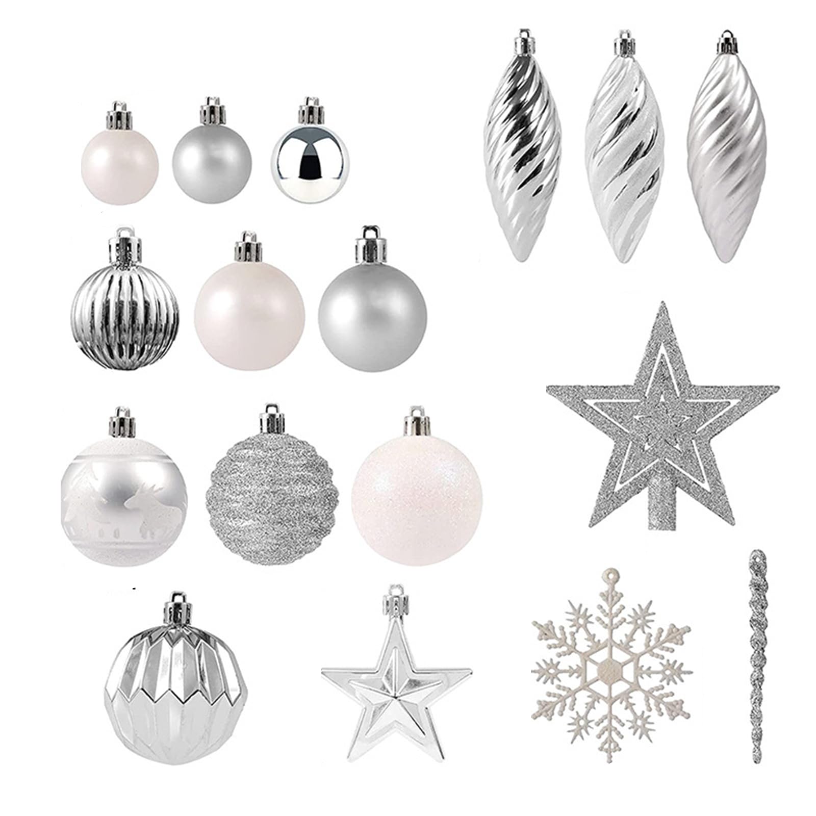 Tannenbaum Kugeln, Weihnachtlicher Baumschmuck, Weihnachtsbaumkugeln Plastik Weihnachtsbaumkugel Personalisiert, 100pcs/Set Weihnachtskugel Geschenkpaket Bemalte Kugel Weihnachtsbaum AnhäNger (#5)