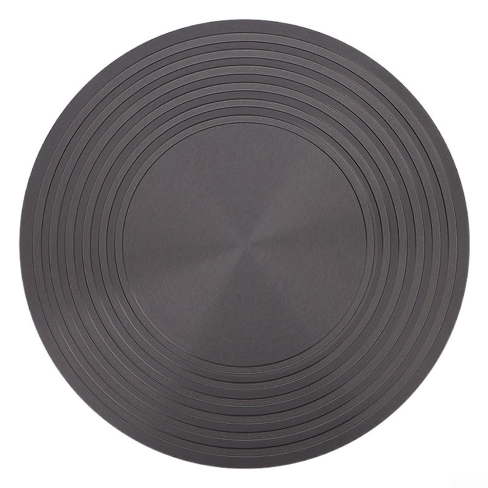 Placa separadora de calor para estufa de gas con aluminio grueso de 4 mm y 6 mm, diseño antideslizante de doble cara para evitar que la olla se deslice y mejorar la uniformidad del calor (J)
