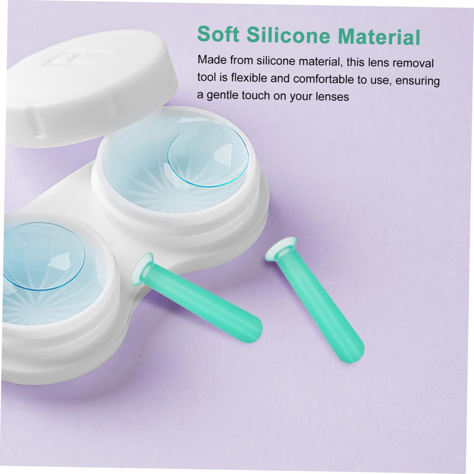 Beavorty 4 Ensembles D'aspiration Pour Lentilles De De Retrait Pour Lentilles Outil D'insertion De Lentilles De Outil De Retrait De Lentille Green 15 Pièces * 4