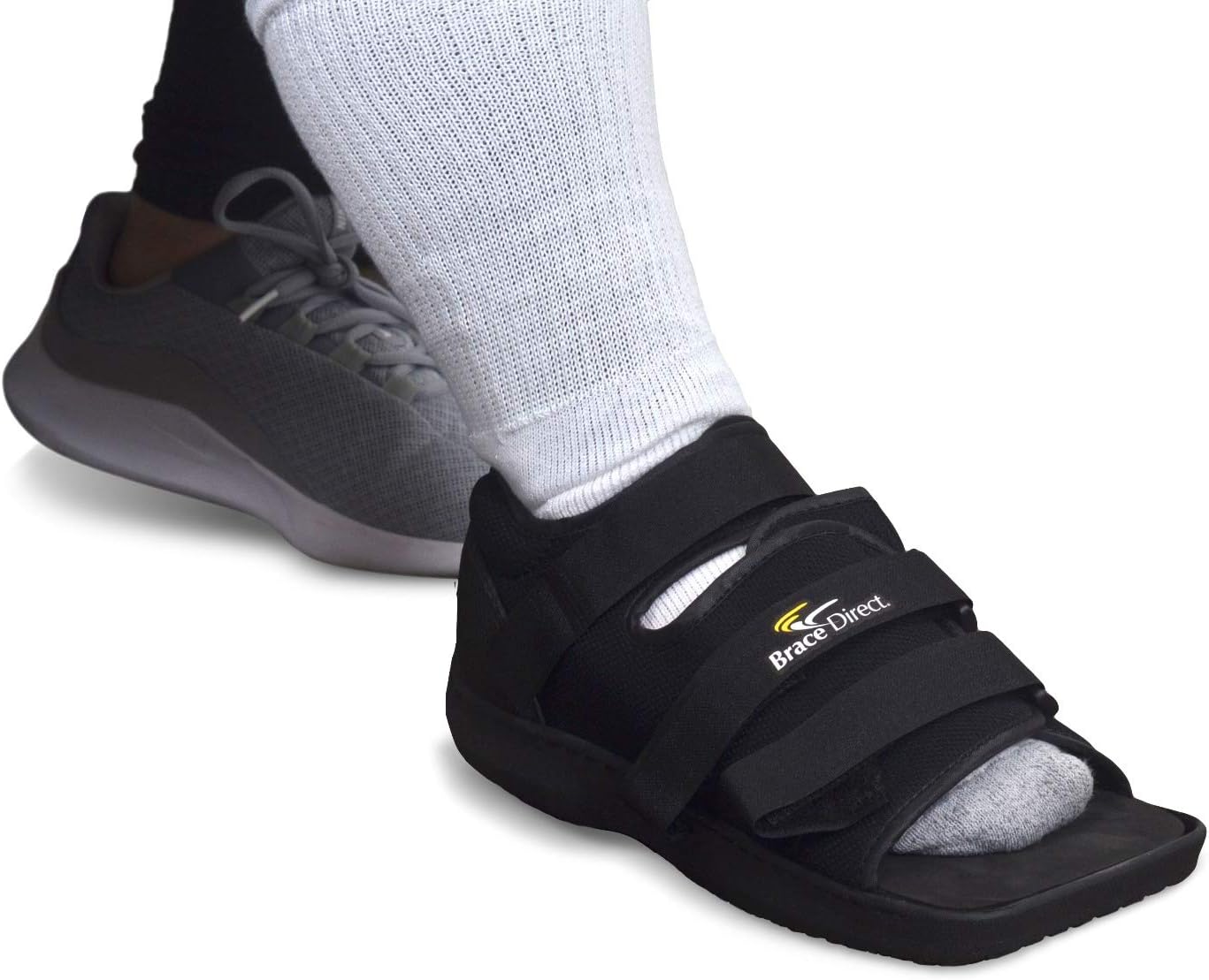 Post Op Recovery Shoe - Adjustable Medical Walking Shoe for Post Surgery or Operation Support, Broken Foot or Toe, Stress Fractures, Bunions, or Hammer Toe for Left or Right Foot by Brace Direct : Health & Household