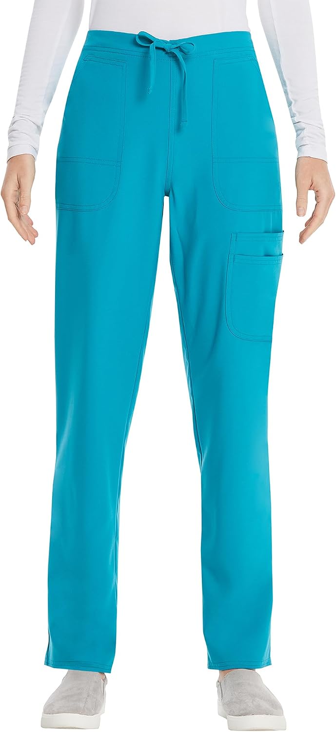 Scrubstar Women Cargo Scrub Pants Soft Stretch Drawstring Nursing Medical Uniform Bottoms with Pockets Women Scrub Pant