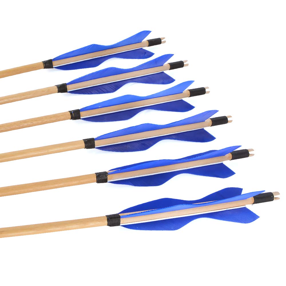 Set 12 Punte Freccia Per Caccia - 100 Grani, Testa Arrotondata, Acciaio Inox