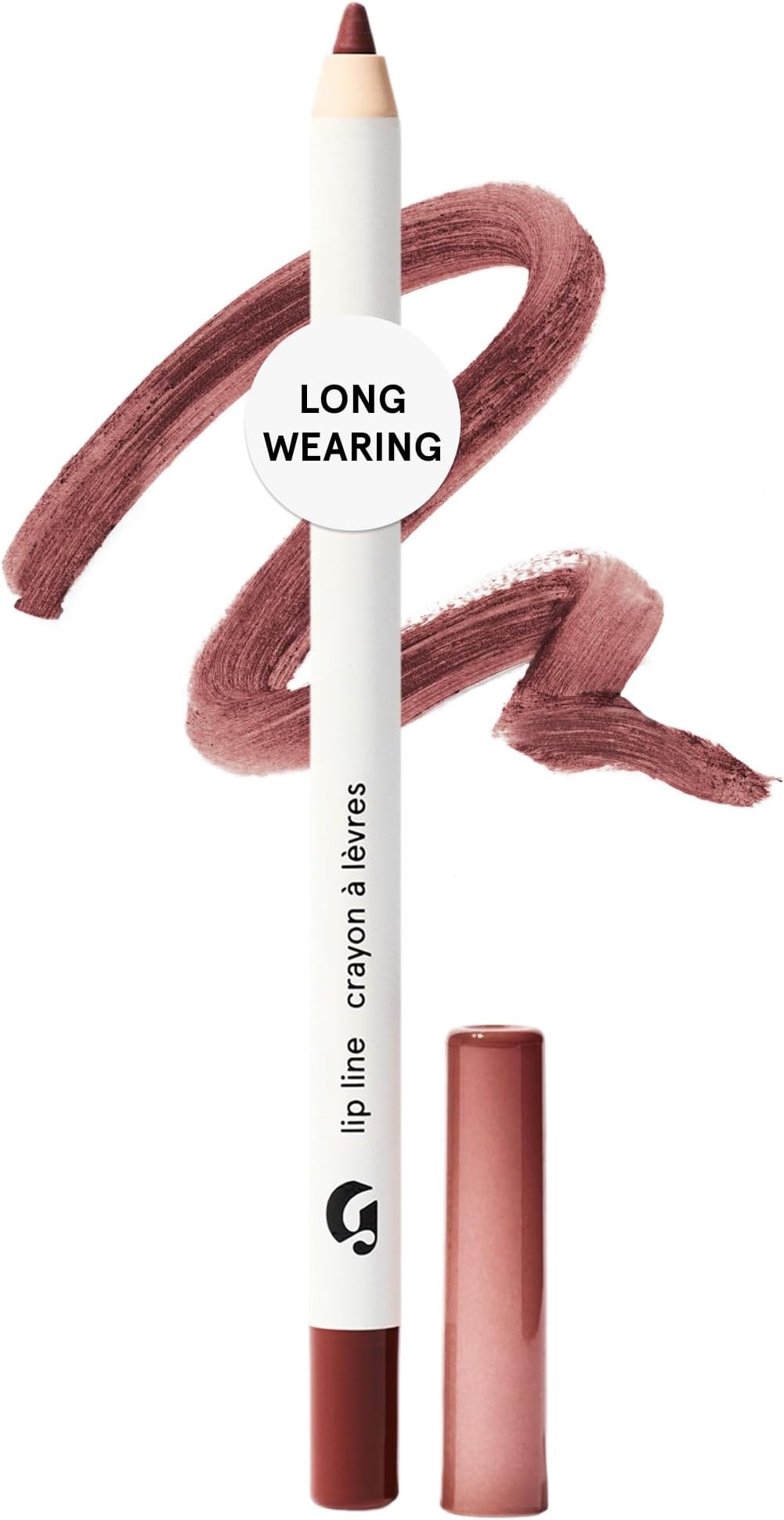 Lip Line, Flush - Red Lip Liner Pencil, Long Lasting Water-Resistant Smudge-Resistant Transfer-Resistant Medium Coverage Definer with Jojoba Oil, Natural Shape and Tones for Sensitive Skin