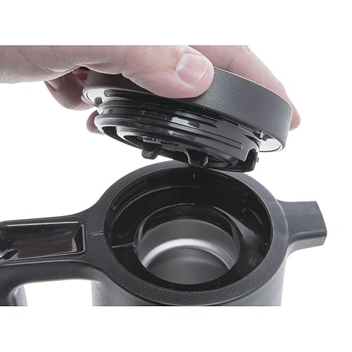 Miniatura 3 de HUBERT Decantador de leche entera con base, capacidad de 1 litro, acero inoxidable