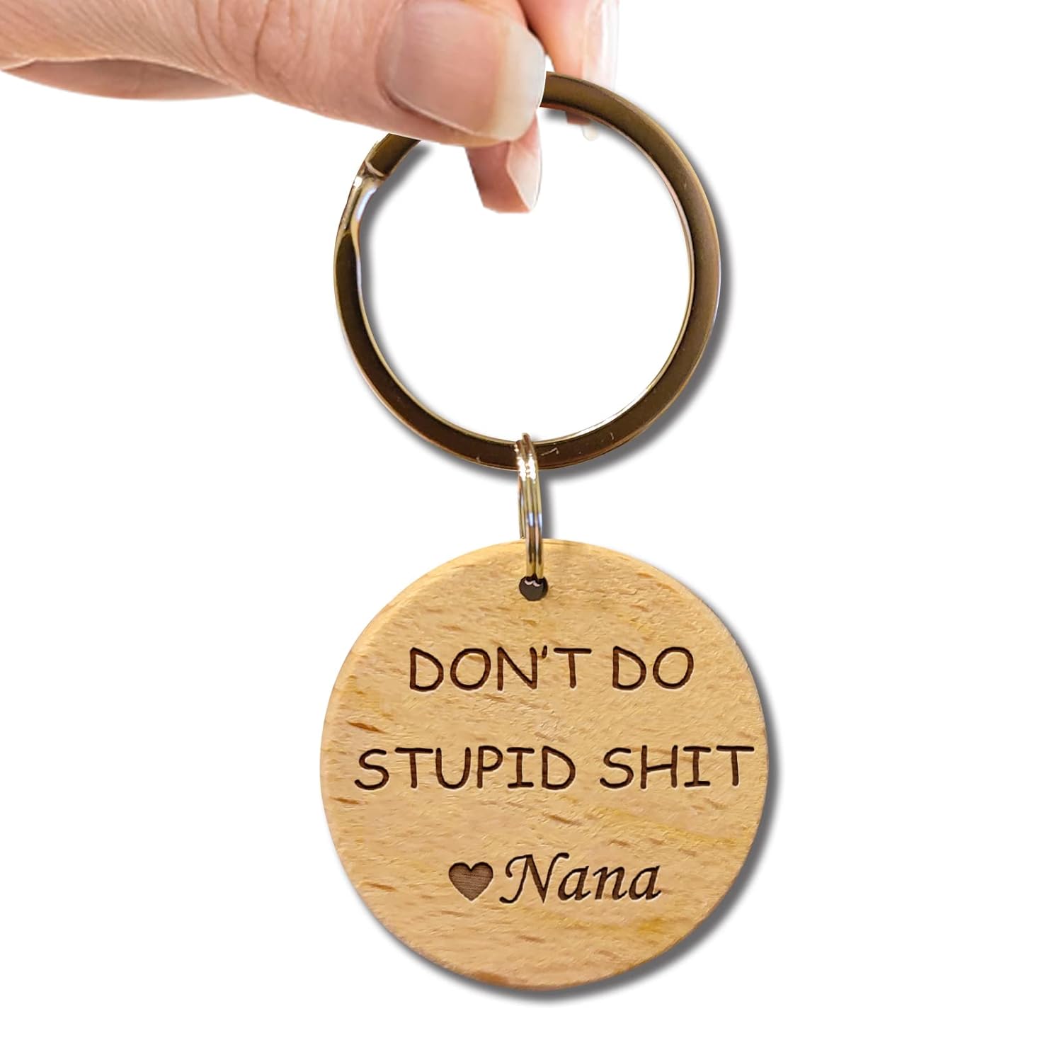 Dont Do Stupid Sh t Love Nana Keychain, Nana Keychain