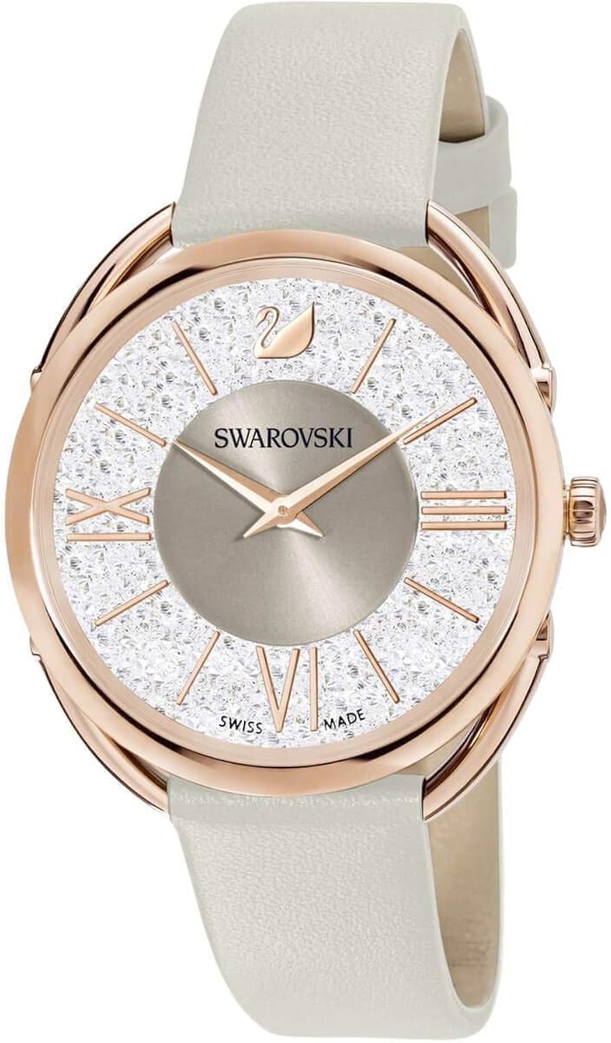 5452455 - Orologio da donna con cinturino in pelle beige, al quarzo, quadrante grigio, 35 mm 5452455 - Orologio da donna con cinturino in pelle beige, al quarzo, quadrante grigio, 35 mm