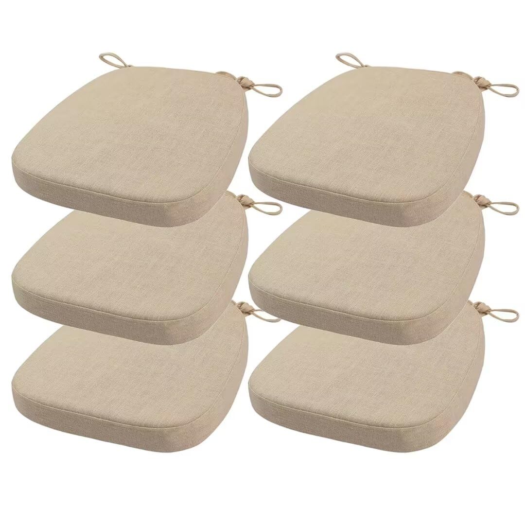 Coussin de chaise haute élasticité double antidérapant 6 pièces