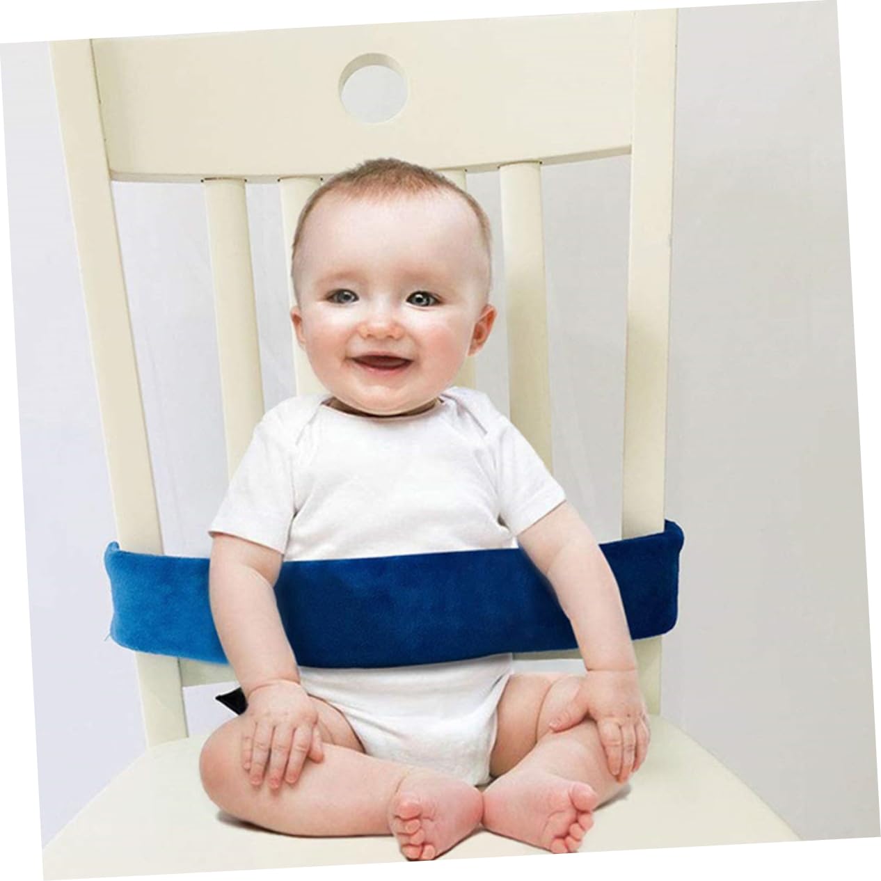 SUPVOX Feeding for Catchy for Seats Highchair Harness Harness Safety Strap Infants Strap Cloth Blue
