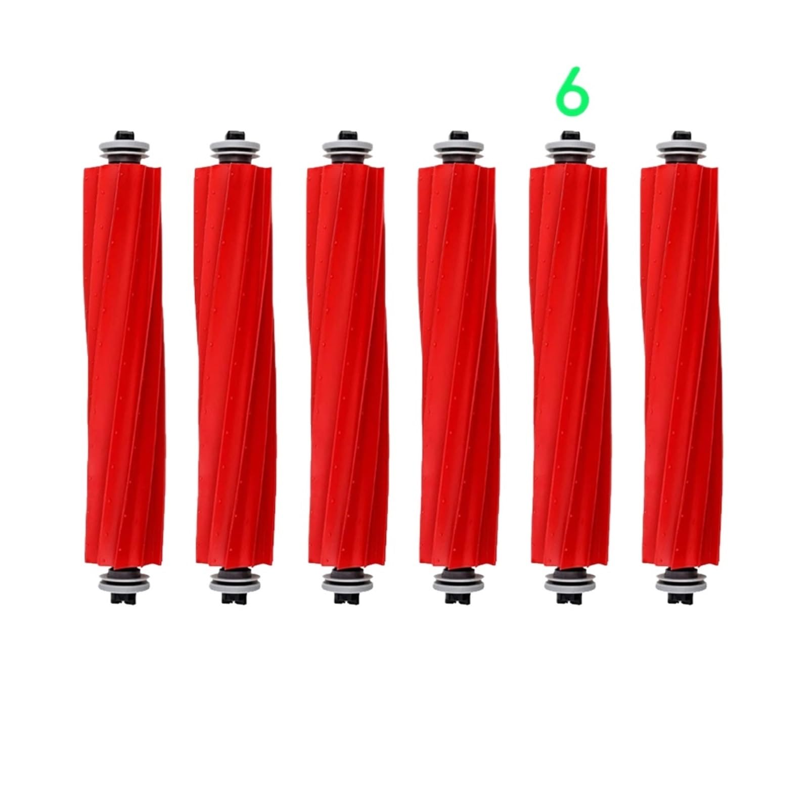 Roller Brush，Compatible for Roborock，S7 S7Max T7S Plus S7MaxV Ultra Q Revo Q Revo MaxV Q Revo S Robot Vacuum Cleaner Accessories(6PCS)