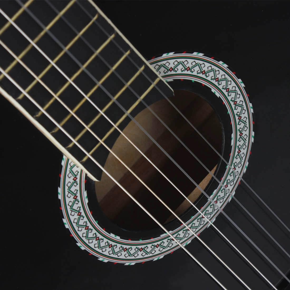 Guitarra acústica, guitarra de 39 pulgadas, guitarra clásica, guitarra principiante principiante, instrumento de práctica para estudiantes masculinos y femeninos, instrumento arrancado, guitarra de