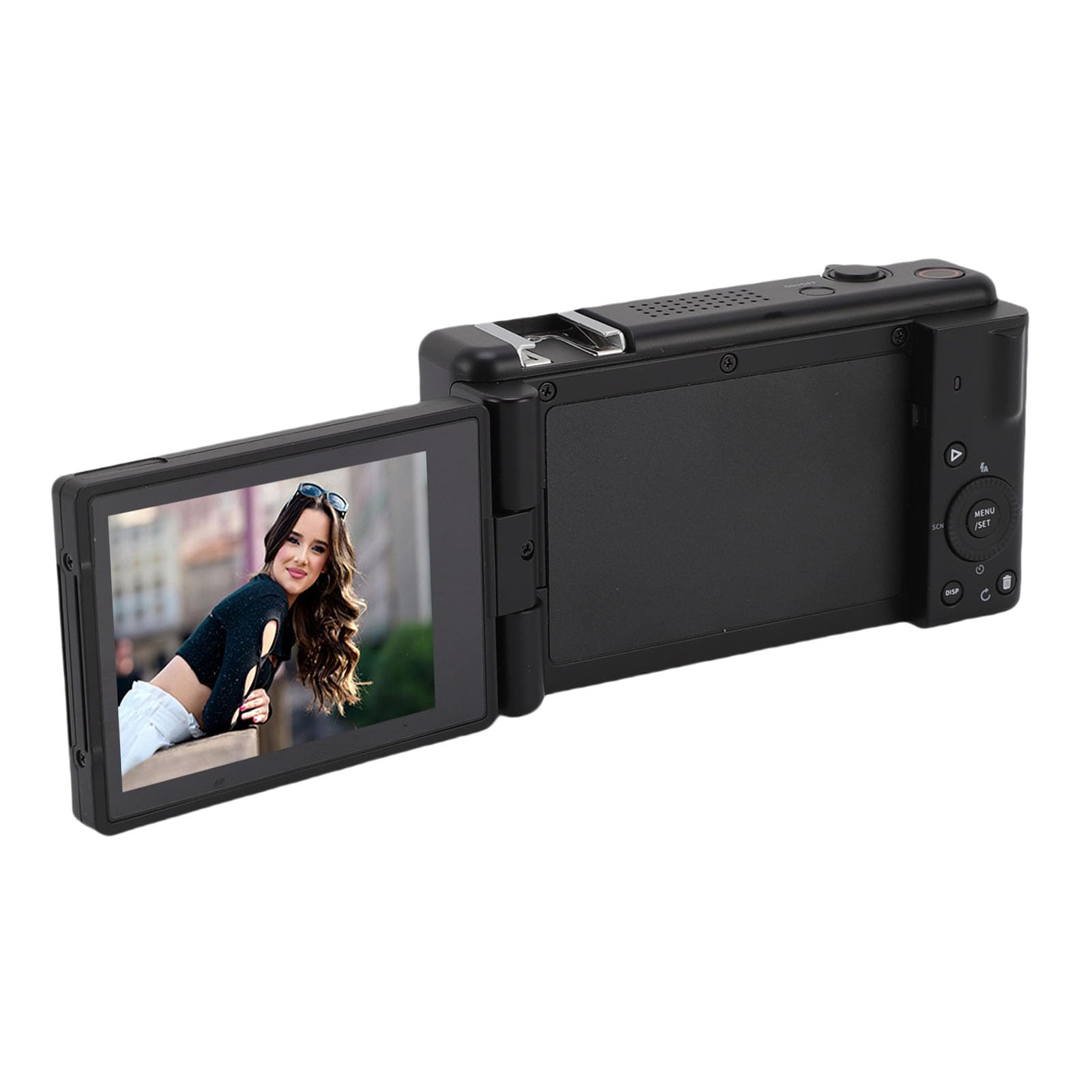 5K Digital Camera, 80MP HD 18X Digital Zoom Camera, Mirrorless with 2.8 Inch Flip Screen LED Flash for Photography Travel (Black)-image-19