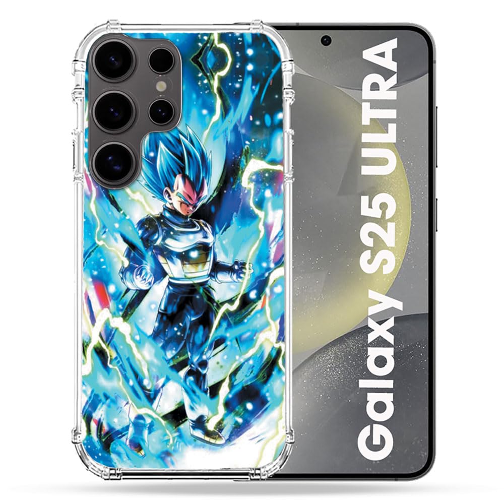 Cokitec Reinforced Case for Samsung Galaxy S25 Ultra Manga Dragon Ball Vegeta Blue