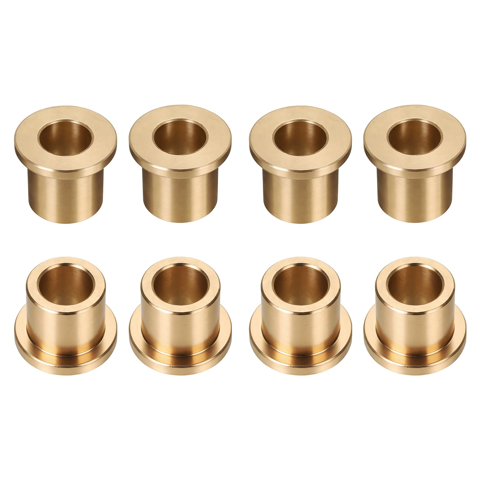 QUARKZMAN 8 Stück Flansch Gleitlager Hülse, 12mm Bohrung x 18mm AD x 20mm Länge Flanschbuchsen mit 24mm AD 3mm Dike Flansch für Industrieanlagen