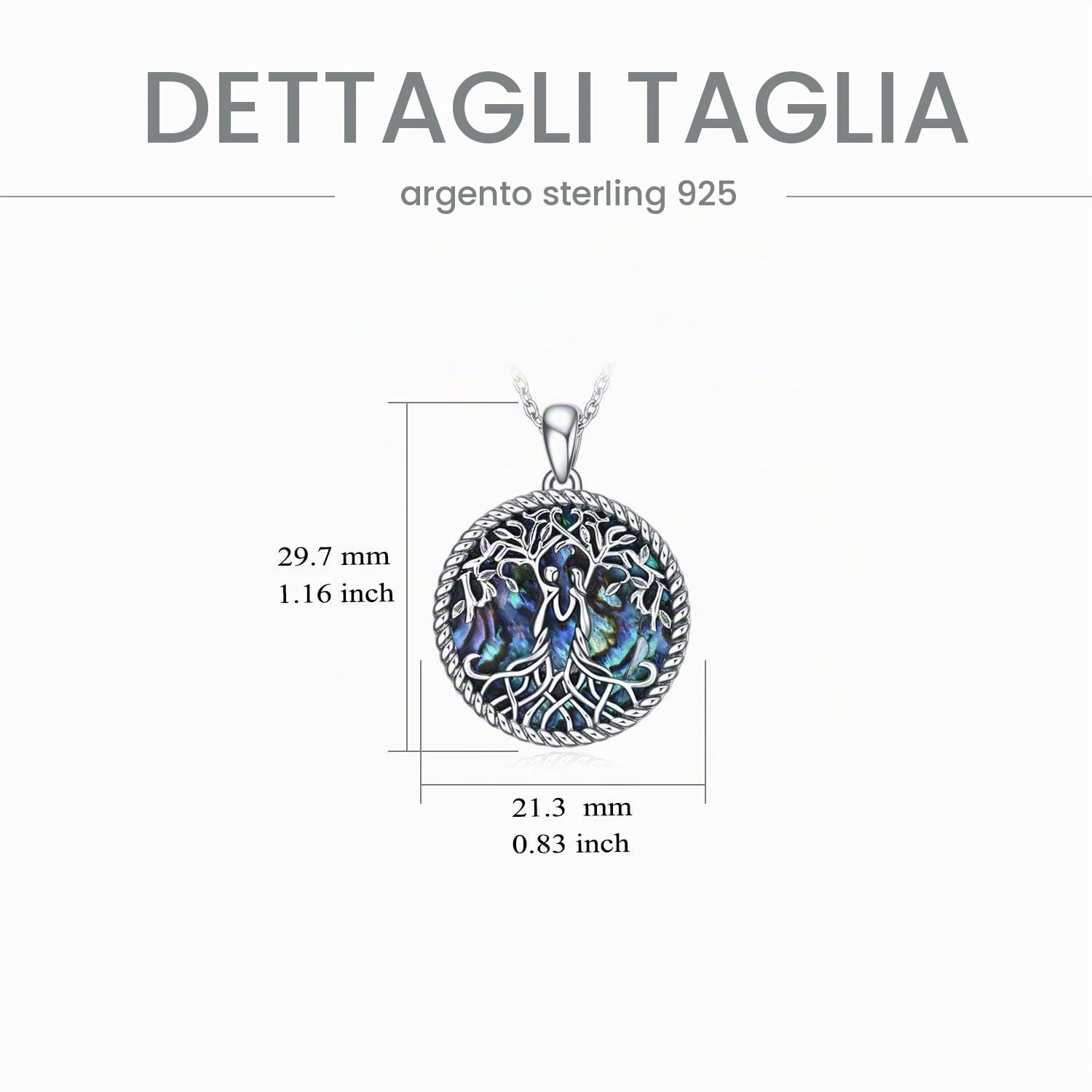 YFN Regali per Sorelle da Sorella, Gioielli in Argento Sterling con Collana con Ciondolo per Sorella Albero Della vita, Collane Regalo per Gioielli di Compleanno per Sorelle