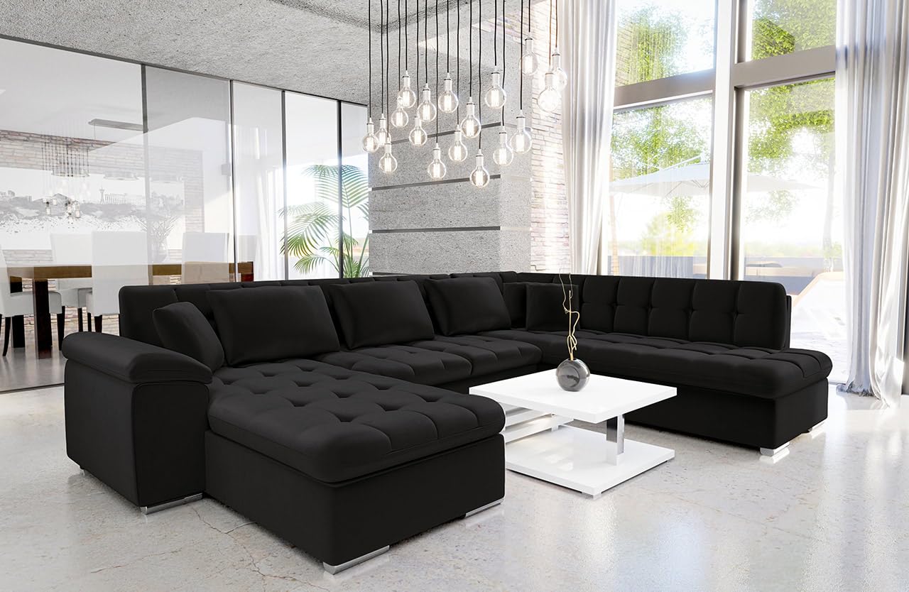 Divano Angolare Convertibile In Letto - Con Braccioli Regolabili E 2 Basi Letto - Foto 9