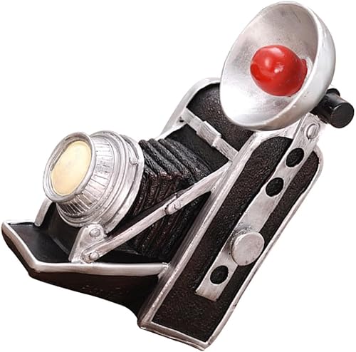 Ciieeo Vintage Camera Model Resin Ornament Retro Decor for Home Bar and Shop Window Lifelike Photo Prop One Easy to Clean Design for Display Tables
