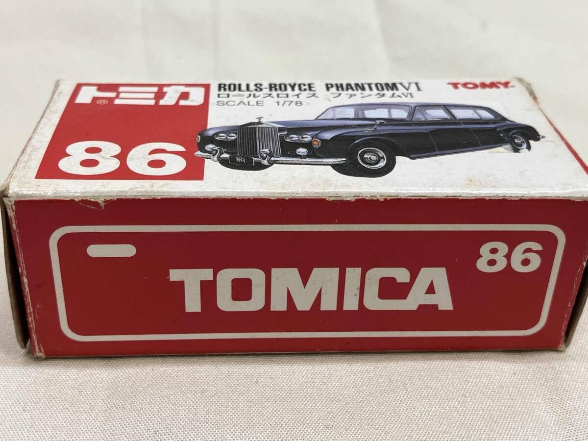 トミカ　赤箱86 ロールスロイス　ファンタムⅥ　 日本製 当時物　箱付き Yahoo!オークション - 1円〜 赤箱トミカ ロールスロイス