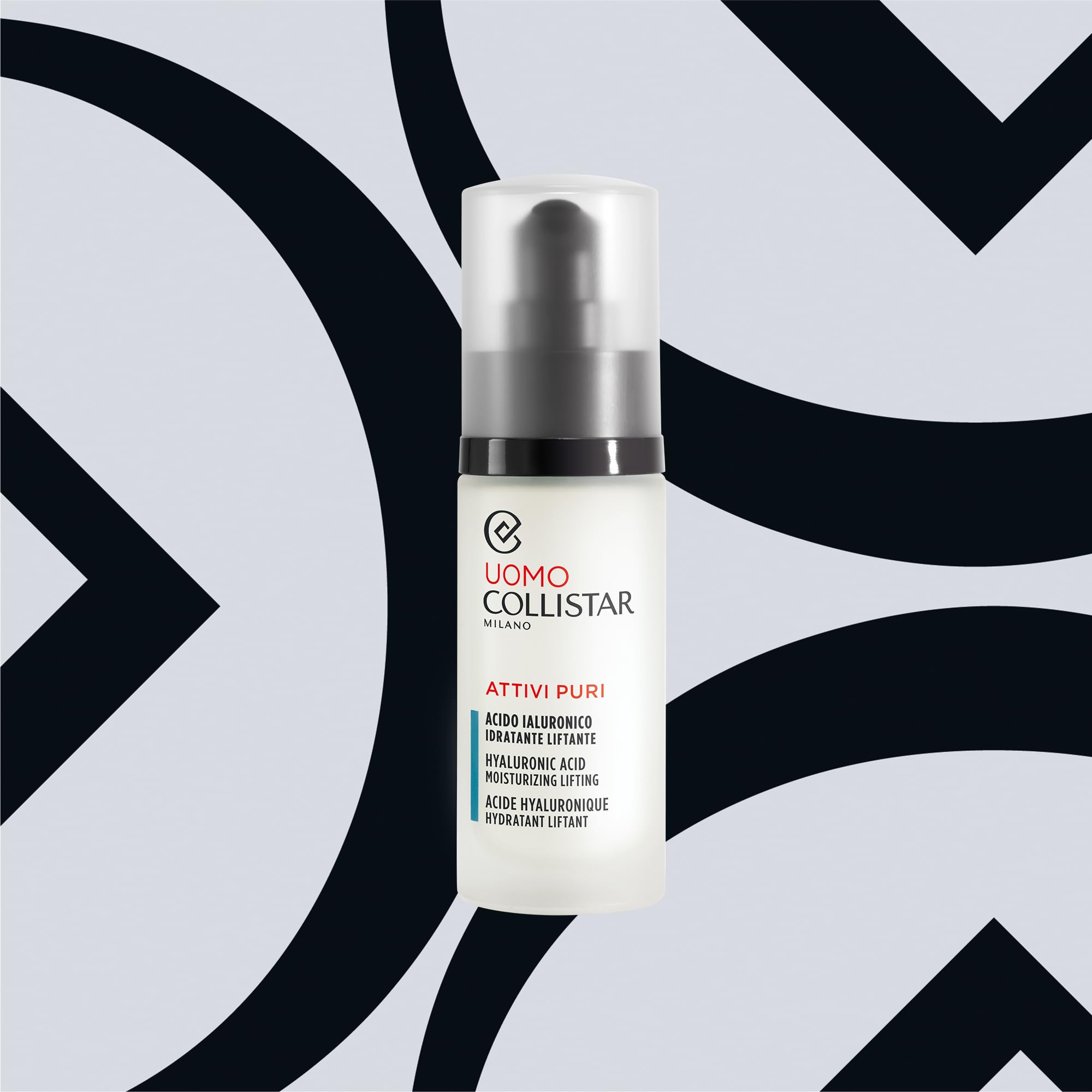 Collistar Attivi Puri Siero Acido Ialuronico Idratante Liftante, Ricompattante Anti-rughe, Azione Levigante, Uso Quotidiano, Anche dopo Rasatura, Adatto per Tutti i Tipi di Pelle, 30 ml