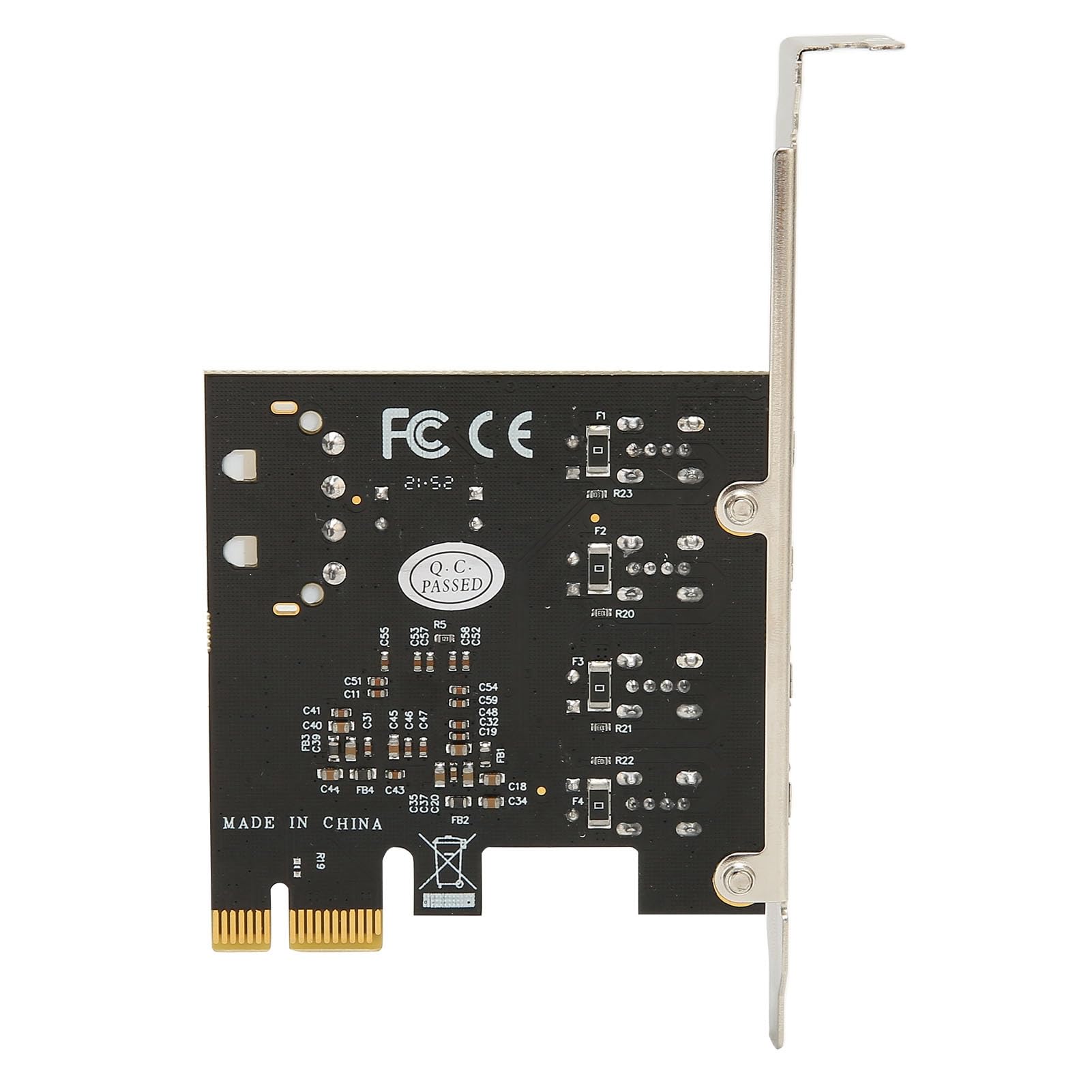 Karta Rozszerzeń PCIE na USB 2.0, 4 Porty PCI Express Wewnętrzny Kontroler Koncentratora USB 2.0, Karta Adaptera PCI Express Extender dla Komputerów Stacjonarnych dla 10/8/7, Linux, OS X