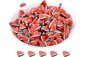 Colorful Watermelon Flatback Beads for Creative Crafting and Decoration