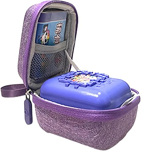 Miniatura 1 de Rokeblau Bonita funda protectora para Bitzee Digital Pet, mini funda de transporte portátil con una correa de mano, algodón y lino y material de