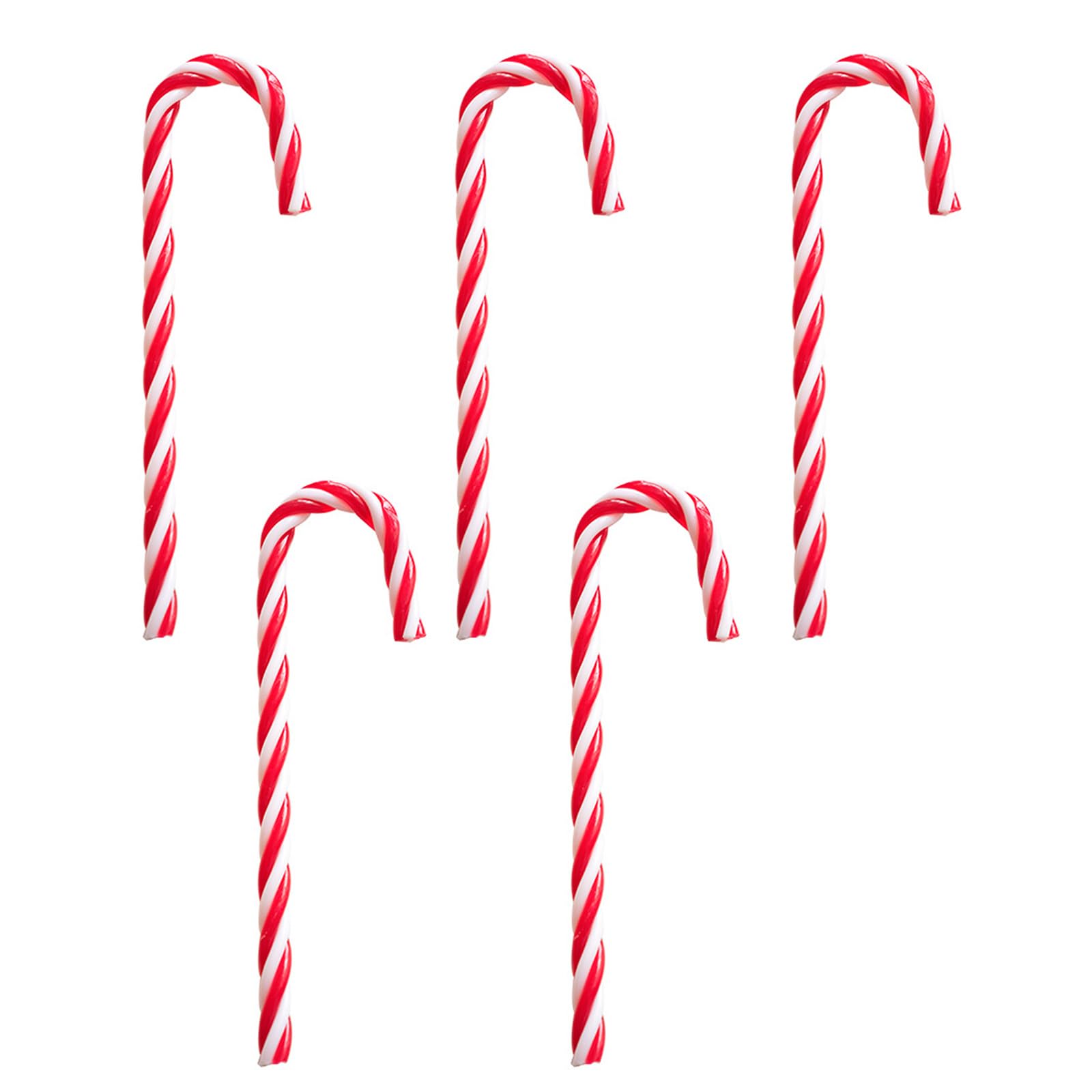 Elnwnnkc Of 5 Sturdy Candy Canes Christmas Tree Hanging Decoration Portable for Home and Festivities Holiday Decoration