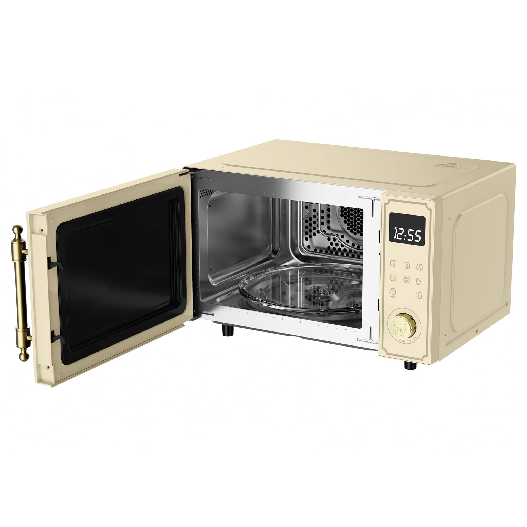 Kaiser Empire très exclusive micro-ondes/capacité 25 l/avec grill et Air Chaud/1000 W/barbecue/ 2300 W Air chaud/Full touchcontrol Contrôle/Poignée de porte en métal bronze/21 fonctions/