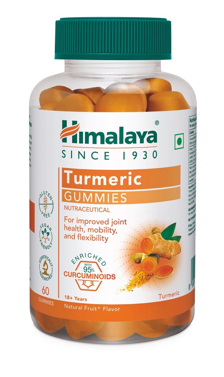 Himalaya Turmeric Gummies |Pack of 60 |95% Curcuminoids |Joint health, Antioxidant support |100% Veg (B0D54C98HJ) Amazon Price History, Amazon Price Tracker