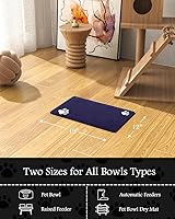 Vista 7 de Tapete para comedero de mascotas, absorbente, para tazón de alimentos y dispensador de agua del perro, no deja manchas, se seca rápido