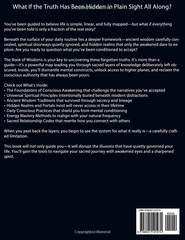 Image of The Book of Wisdom: [2 in 1] Truths Revealed to Awaken Your Spirit, Unlock Hidden Realms, and Guide You Through the Sacred Journey of Conscious Transformation