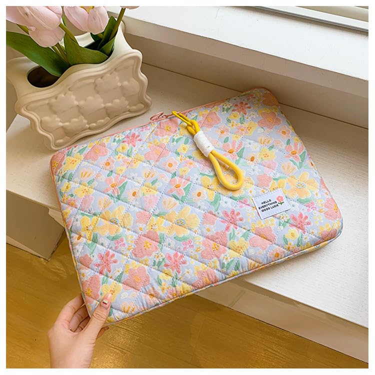 Funda acolchada floral para laptop 11-13 pulgadas miniatura 7
