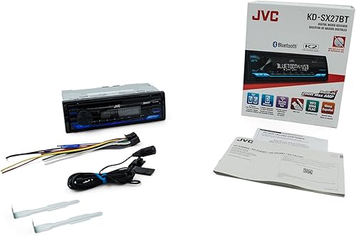 Miniatura 8 de JVC KD-SX27BT - Estéreo de automóvil con Bluetooth, receptor de medios digitales de 100 W, USB de 1.5 A para cargar dispositivos, unidad principal