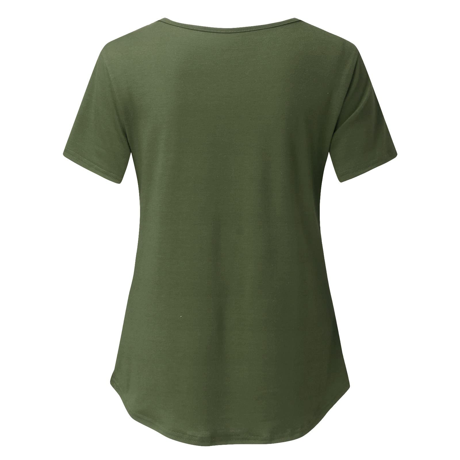 Hanraz Lot de 3 hauts d'allaitement pour femme - Manches courtes - En coton - Col rond - Tailles - T-shirt d'allaitement - Mode d'allaitement - T-shirt d'été