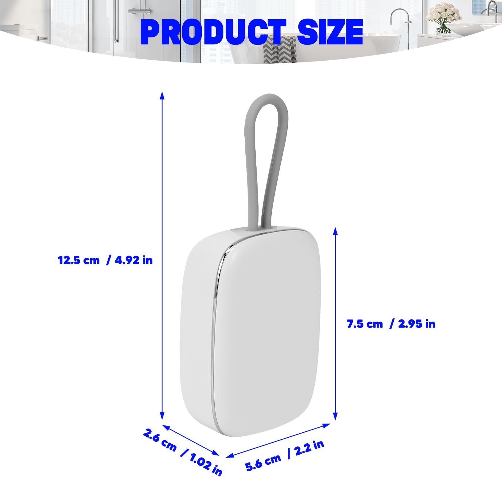 Custodia disinfettante per spazzolino da denti UV, mini disinfettante portatile con funzione di asciugatura, porta spazzolino ricaricabile, sterilizzatore per spazzolino da denti, per la casa