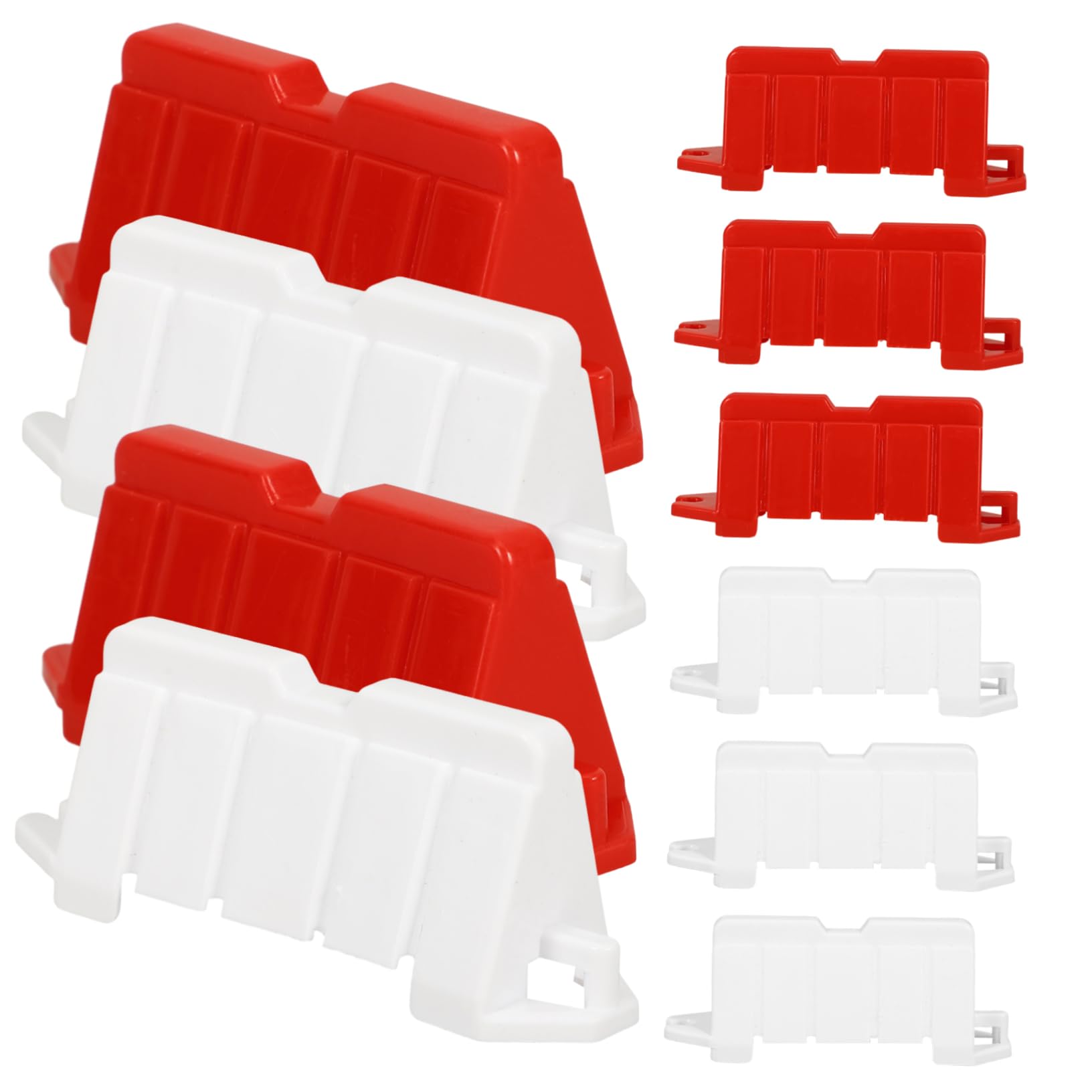 ERINGOGO Mini Traffic Barrier Toy Set 20pcs Road Sign Models for Children's Play