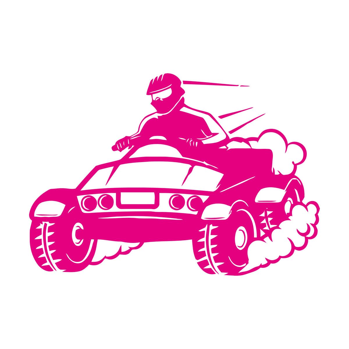 Mural and Wall Vinyl Decal ATV Motorcycle Sport Extreme Race 54x78.6cm Can Modify and add Information Large Rosered — image 1