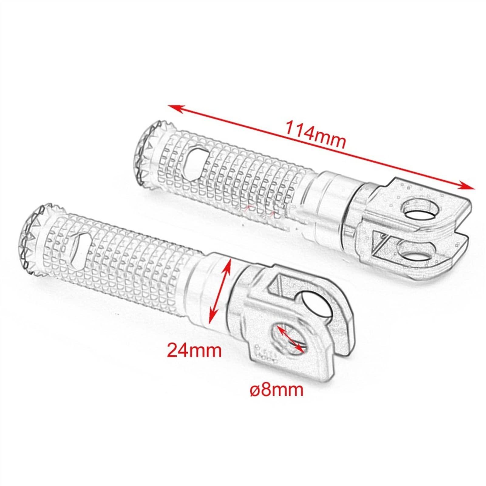 Motorcycle Rider Foot Peg Rest Front Footrest Foot Peg Kawasaki GTR1400
