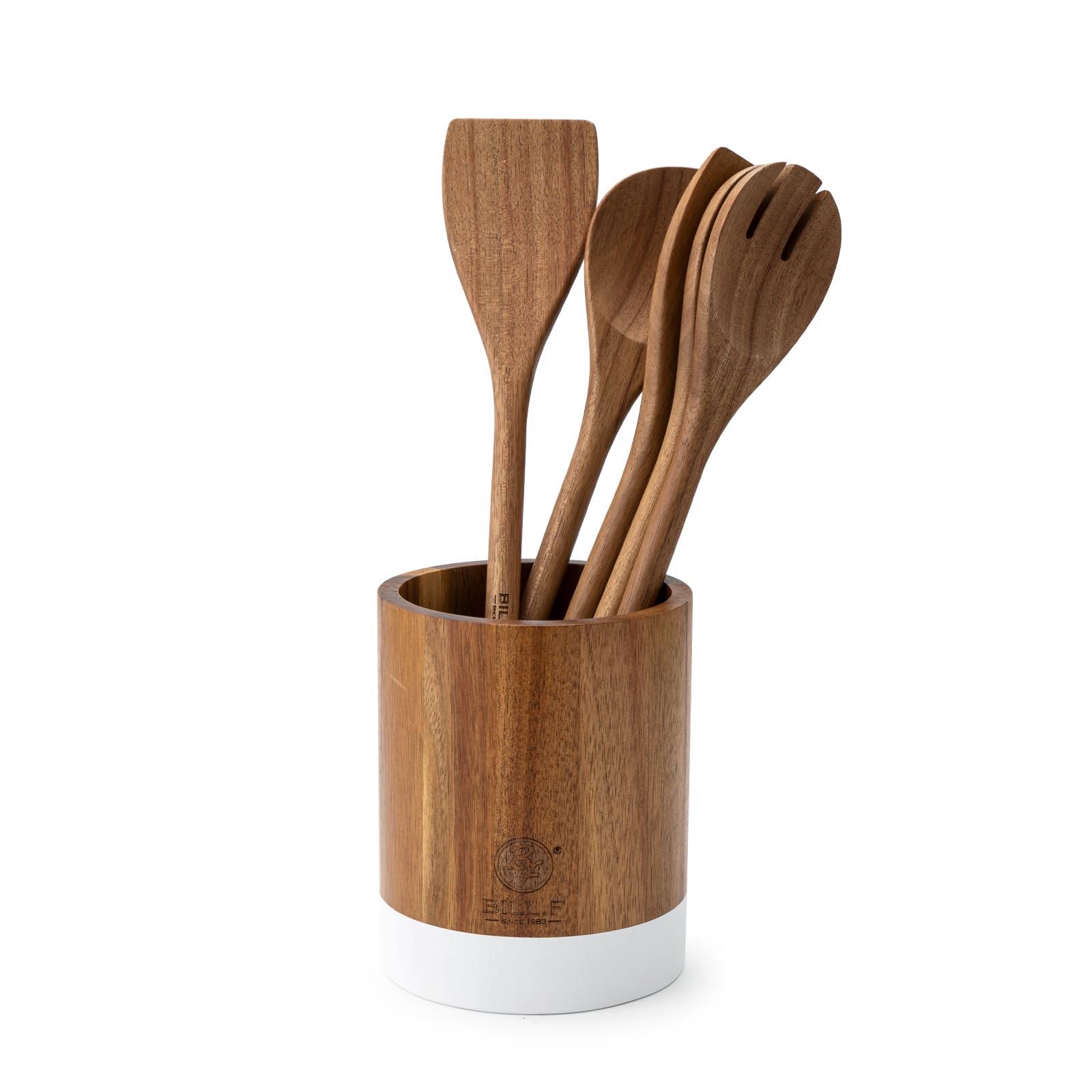Set Di 5 Spatole E Cucchiai In Legno Di Faggio - Spurtle Per Pentole Antiaderenti - Regalo Da Cucina - 3
