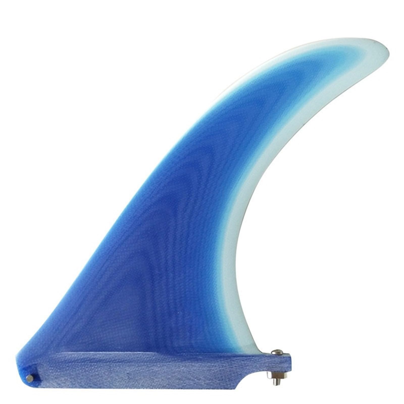 MKHQST Surfboard fin Longboard Fin Fiberglass 9inch Single 1pc Surf Fins For Central Multicolor Surfboard