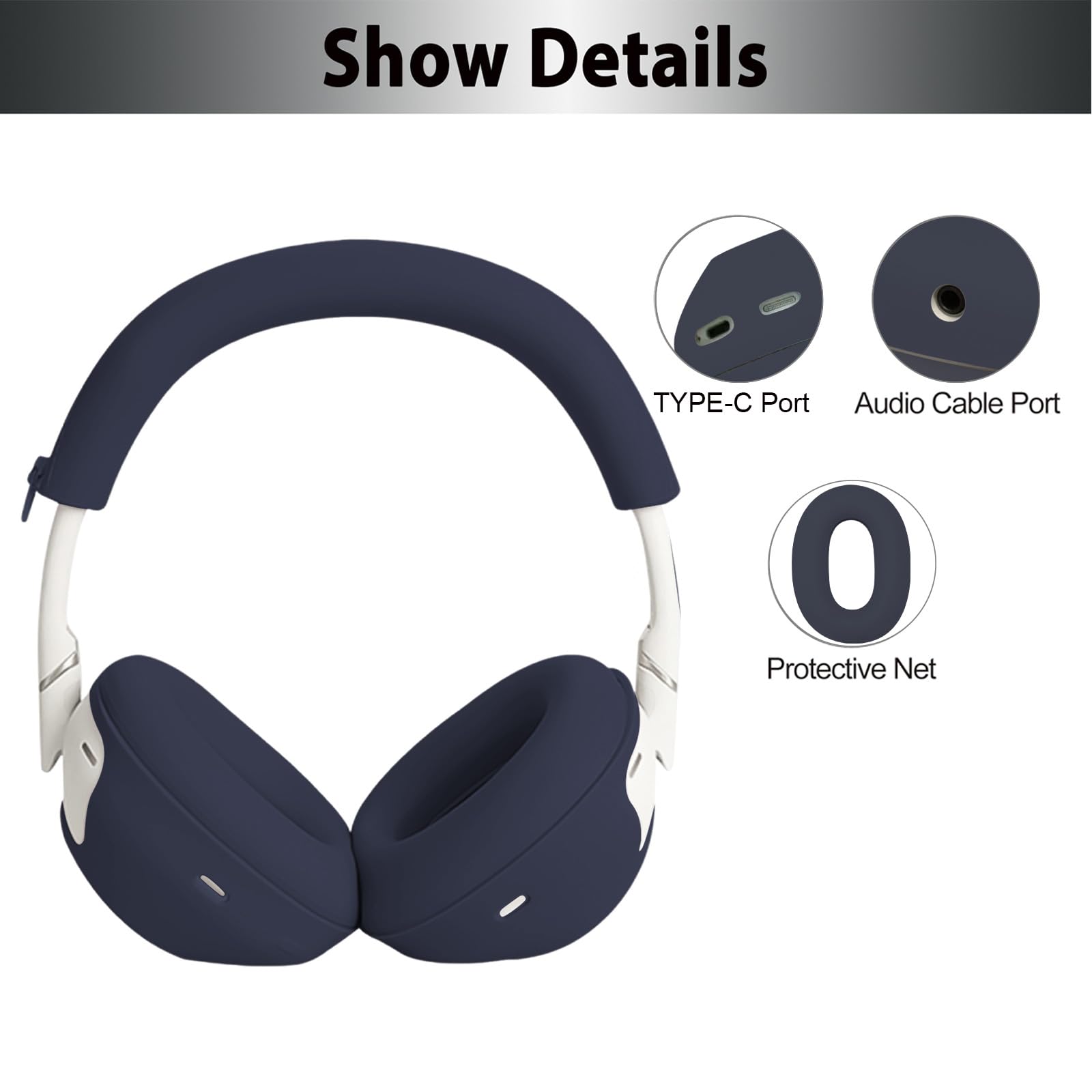 Amazon.com: Adhiper 3-in-1 Silicone Sweat Case Cover for Sony WH