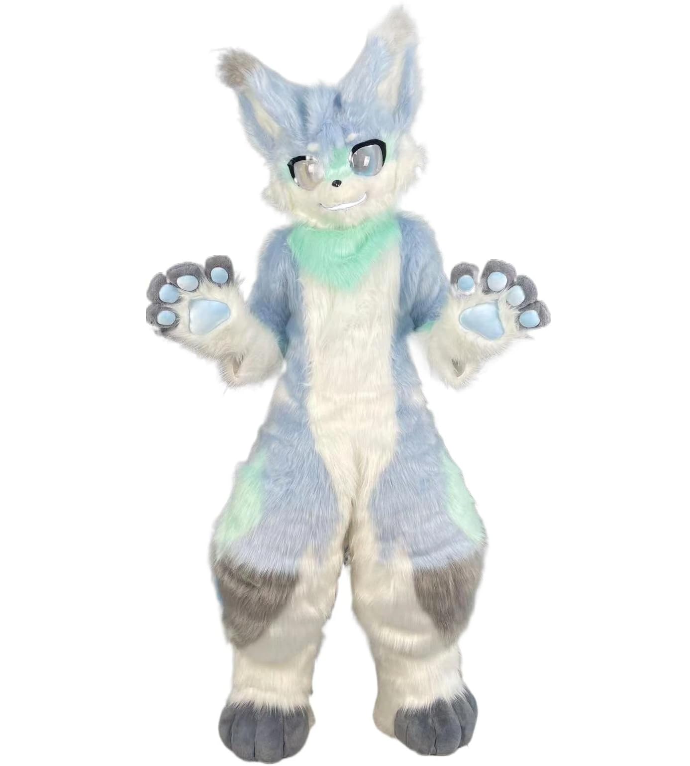 Furry Fursuit Kemono Cat Fox, futrzany futrzany kostium maskotka, na imprezę przebranie na karnawał