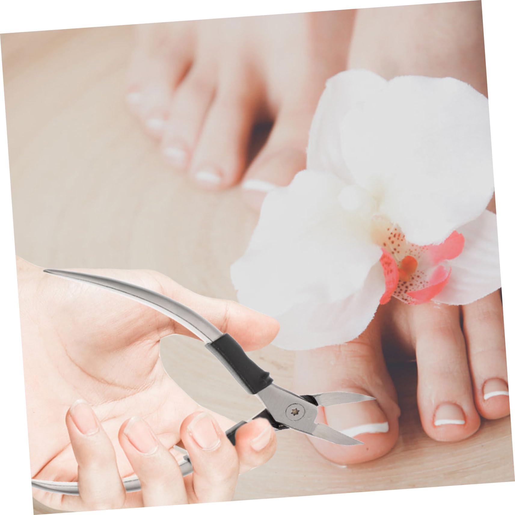 Healeved 2juegos Alicates Para Cutículas Inoxidable Profesionales Para Pedicura y Manicura Diseño Ergonómico Salones y