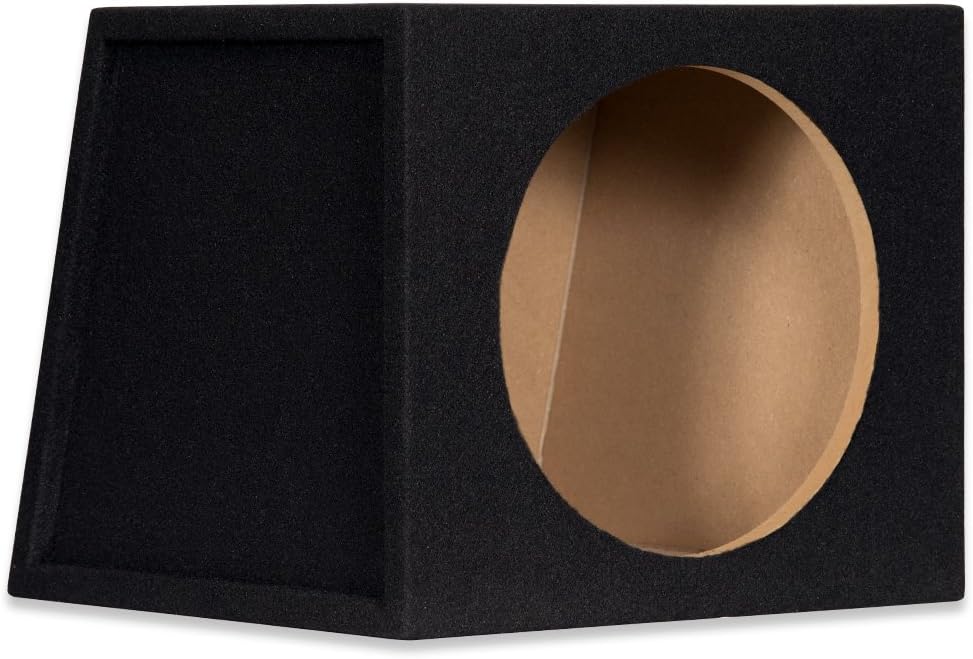 12S Sealed 12" Single Car Bass Box Speaker Enclosure Cabinet for Car Truck SUV