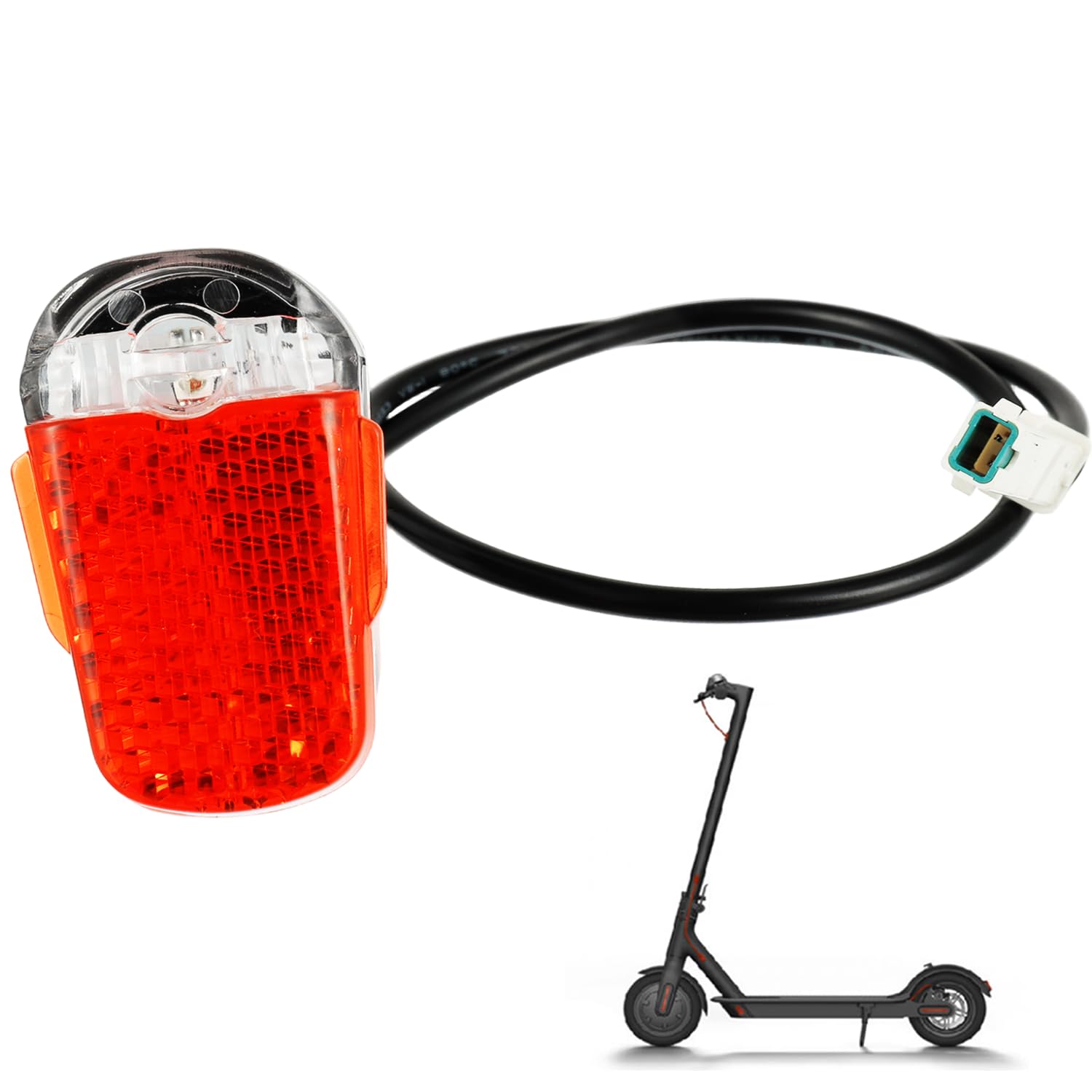 Fanale posteriore per Ninebot Max G30d, per Segway Ninebot Max G30 / G30LP / G30LE / G30LE II / G30D / G30e / G30e III (impermeabile, rosso)