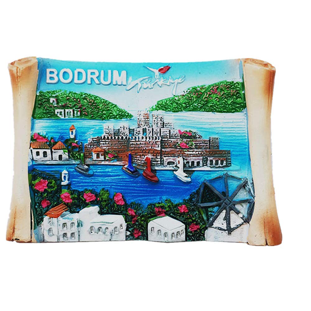 3D Bodrum Turkey Fridge Magnet Travel Souvenir Gift Home Kitchen Refrigerator Decoration Magnetic Sticker Collection